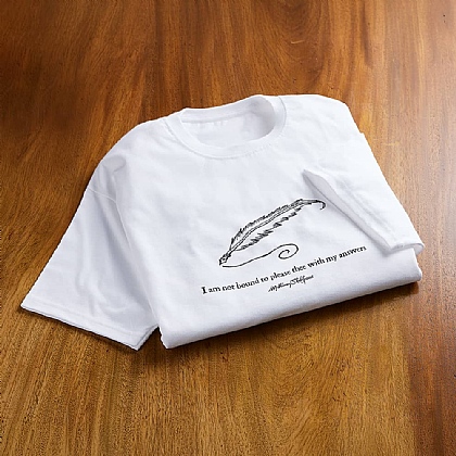 T-shirt en coton citation de Shakespeare